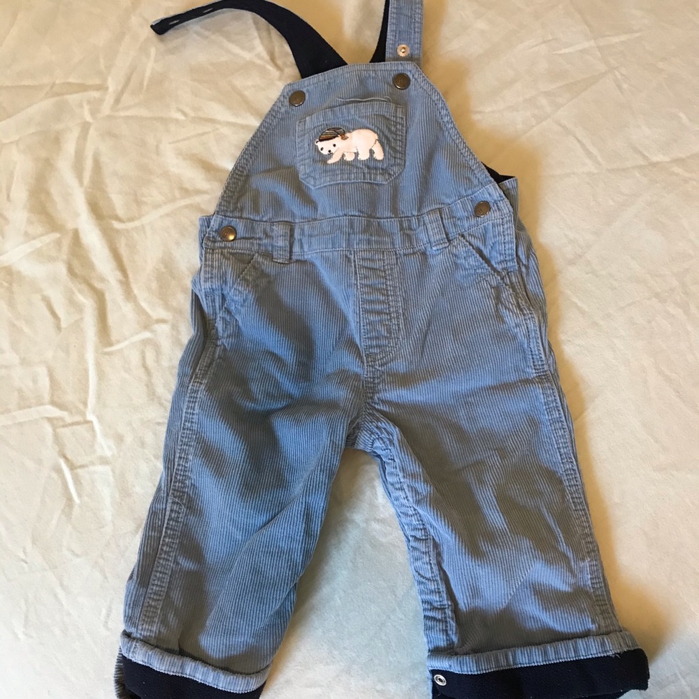 Baby Boy Corduroy Thermal Overalls